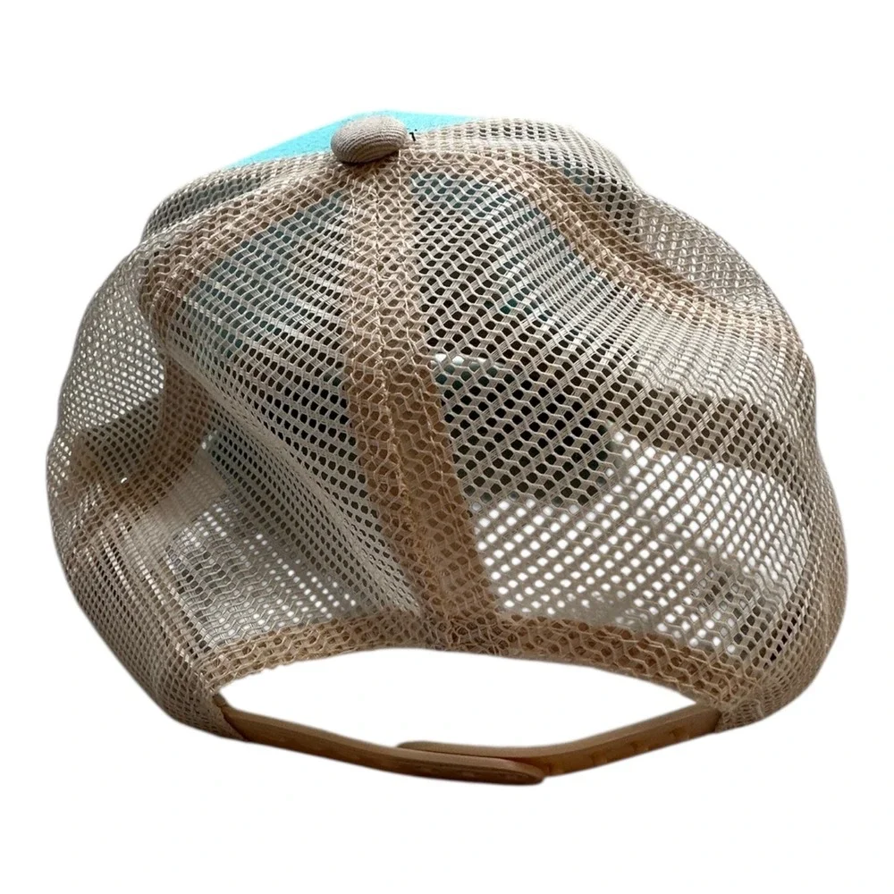 Turquoise San Francisco California Bridge‎ Mesh Trucker Hat One Size Fits All